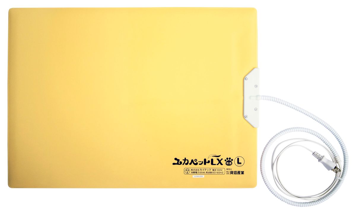 ペットヒーター ペット用 高温・低温両面ヒーター ユカペットLX Lサイズ 薄型 両面使用 省エネ クリーン 暖房 防水設計 リバーシブル コード交換可能 日本製 ペット用品 ペット