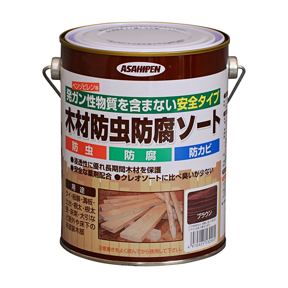 油性木材防虫防腐ソート 1L 2.5L 14L