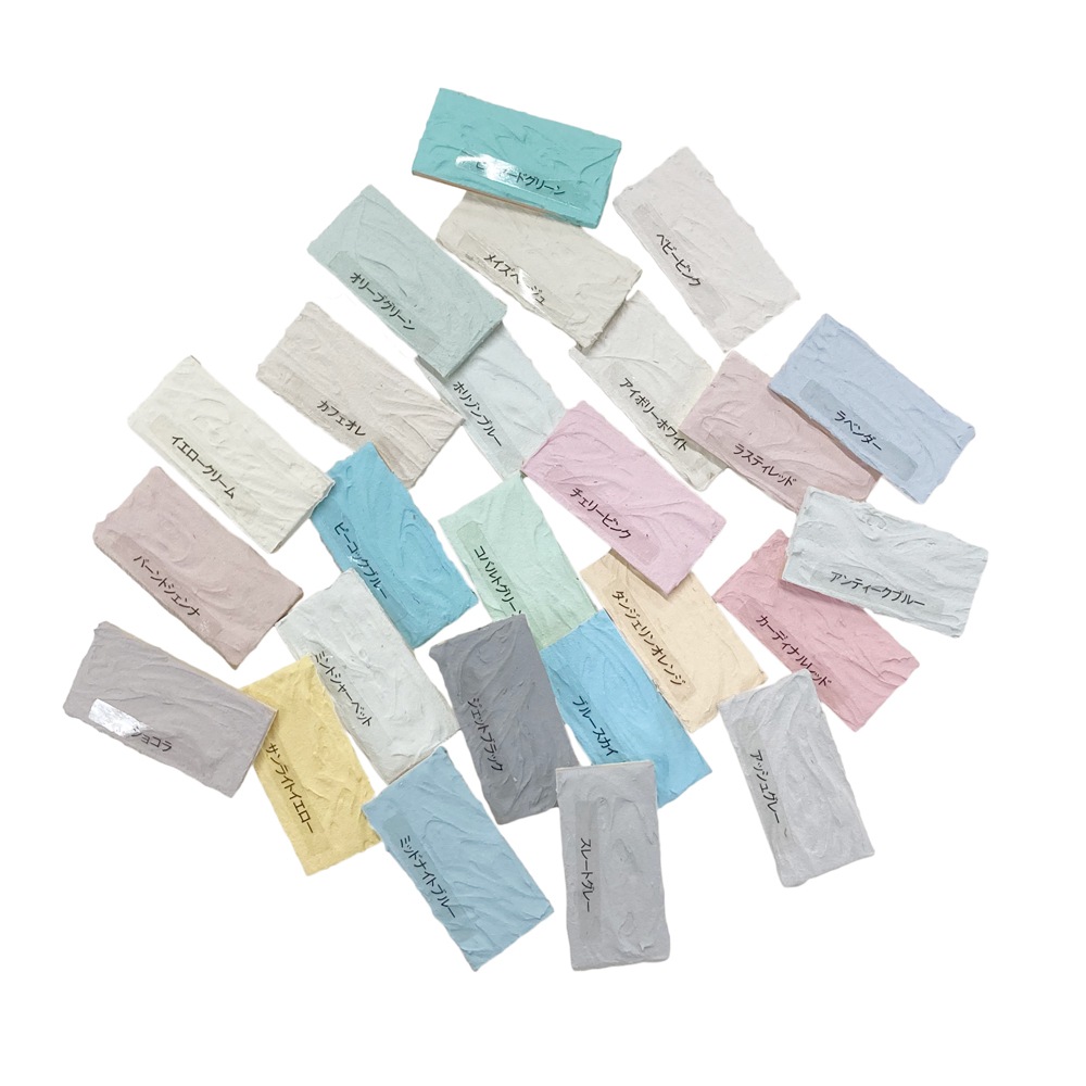 【色見本】Nuri-Deco-Wall × Matte Color 調色 25色セット ヌリ・デコ・ウォール 水性ツヤ消し多用途ペイントマットカラー 混色 塗り見本 アサヒペン