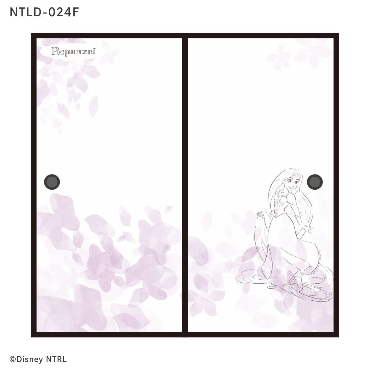 ディズニーキャラクター ふすま紙 ディズニープリンセス 塔の上のラプンツェル NTLD-024F 水で貼るタイプ 再湿 襖紙 幅約92cm×長さ約182cm 2枚1組 アサヒペン