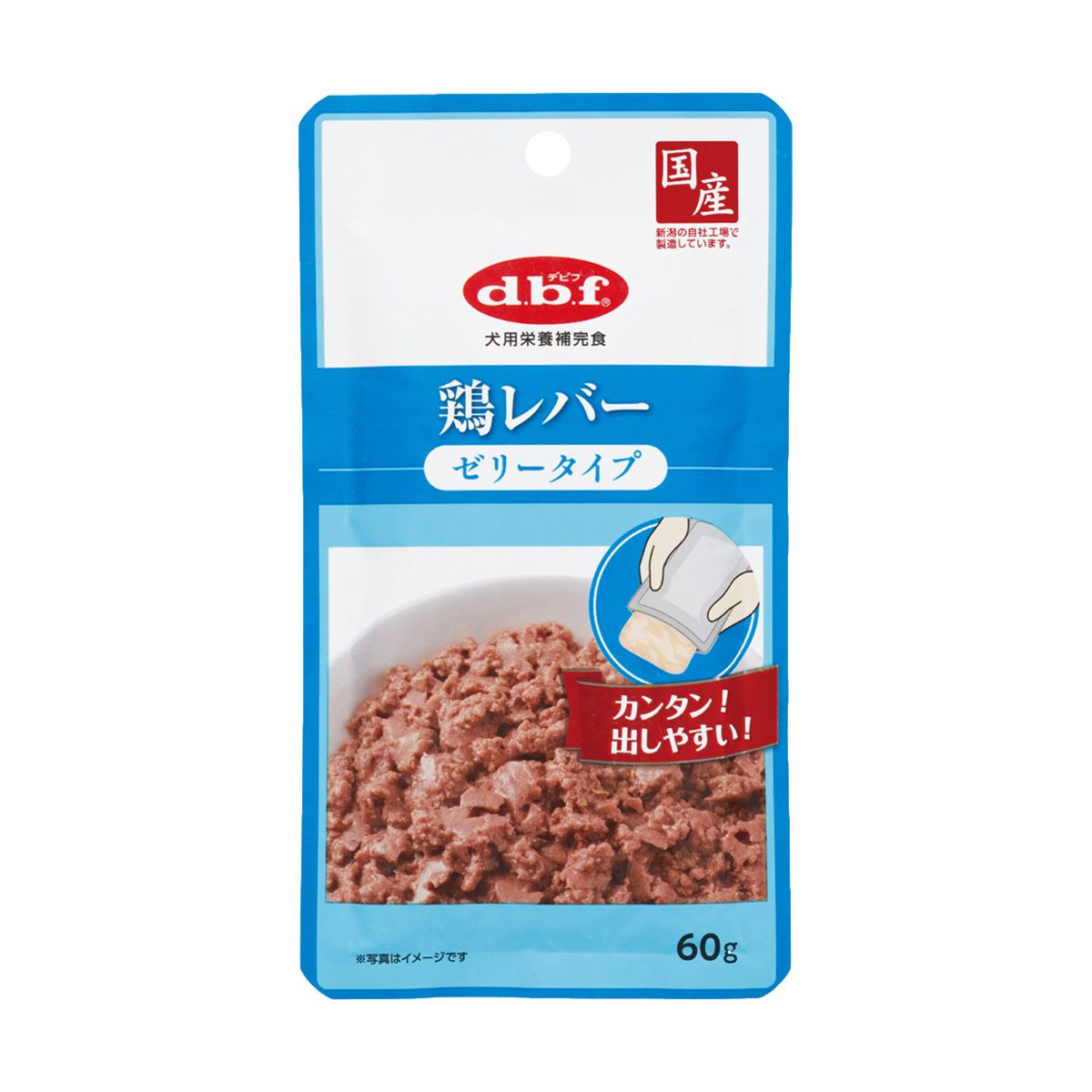 d.b.f デビフ 鶏レバー ゼリータイプ 内容量：60g 犬用栄養補完食 ドッグフード ウェットフード おやつ 犬用
