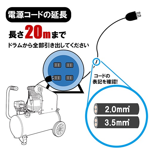 【期間限定特価販売！6/30まで】藤原産業 SK11 オイルレスエアコンプレッサー SW-L20MPF-01