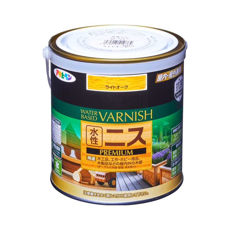 水性ニス PREMIUM（水性ニス プレミアム） 0.7L 300ml 100ml 木材 木部 ツヤあり ツヤ消し 全10色