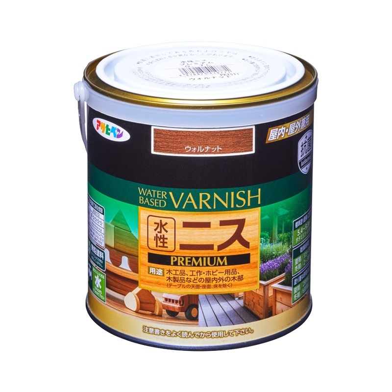 水性ニス PREMIUM（水性ニス プレミアム） 0.7L 300ml 100ml 木材 木部 ツヤあり ツヤ消し 全10色