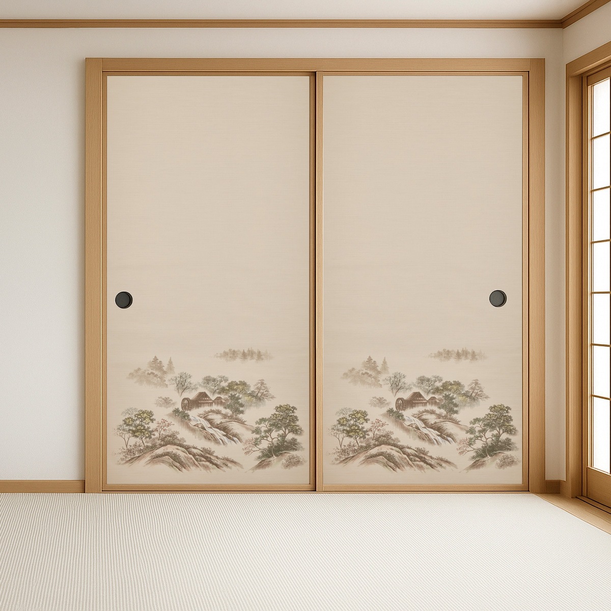 麻織調ふすま紙 丈長2枚入 幅95cm×長さ2m20cm