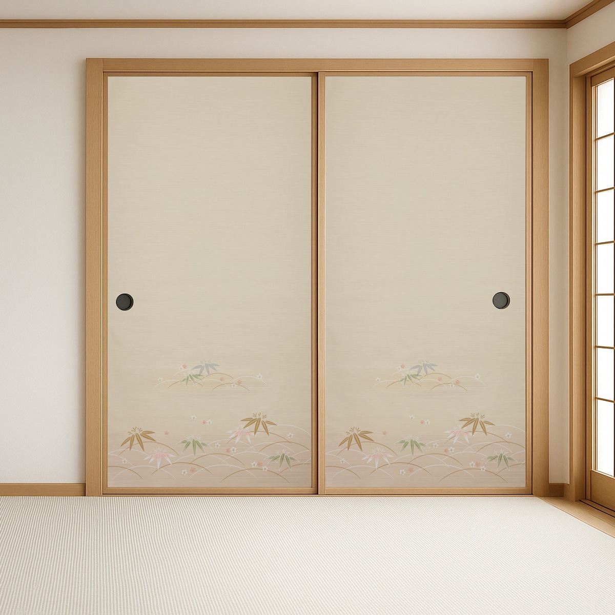 麻織調ふすま紙 丈長2枚入 幅95cm×長さ2m20cm