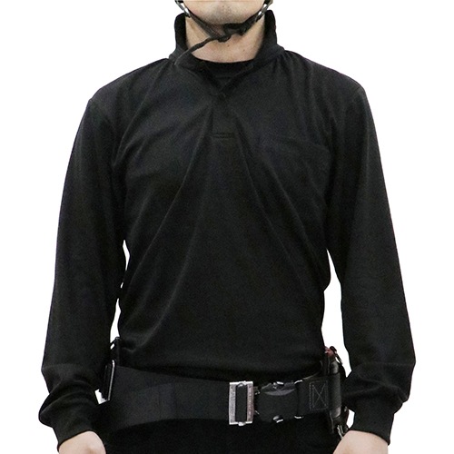 藤原産業 SK11 長袖ポロシャツ ブラック 3Lサイズ 1枚 3L-BLK-1P ブラック