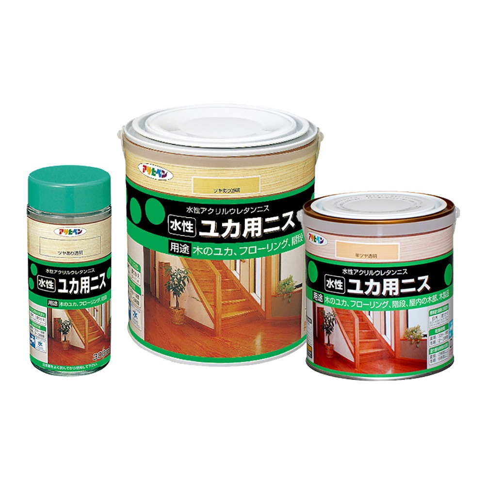 水性ユカ用ニス 300ml 0.7L 1.6L