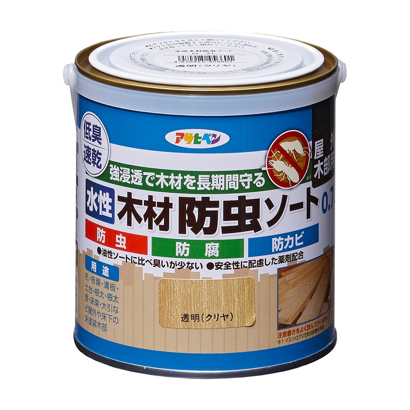 水性木材防虫ソート 0.7L 2.5L 14L