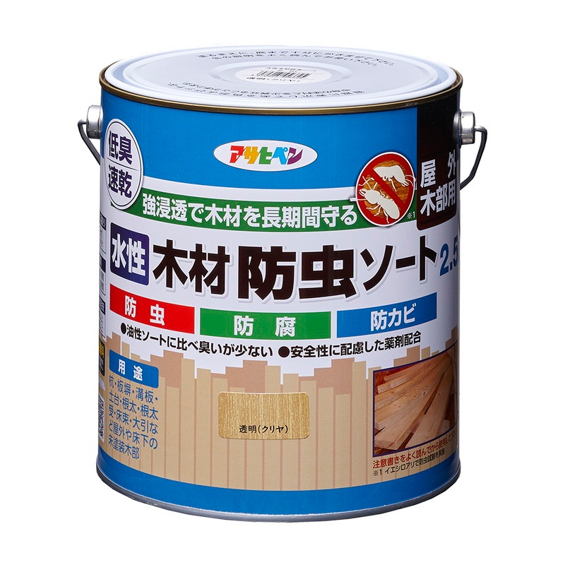 水性木材防虫ソート 0.7L 2.5L 14L