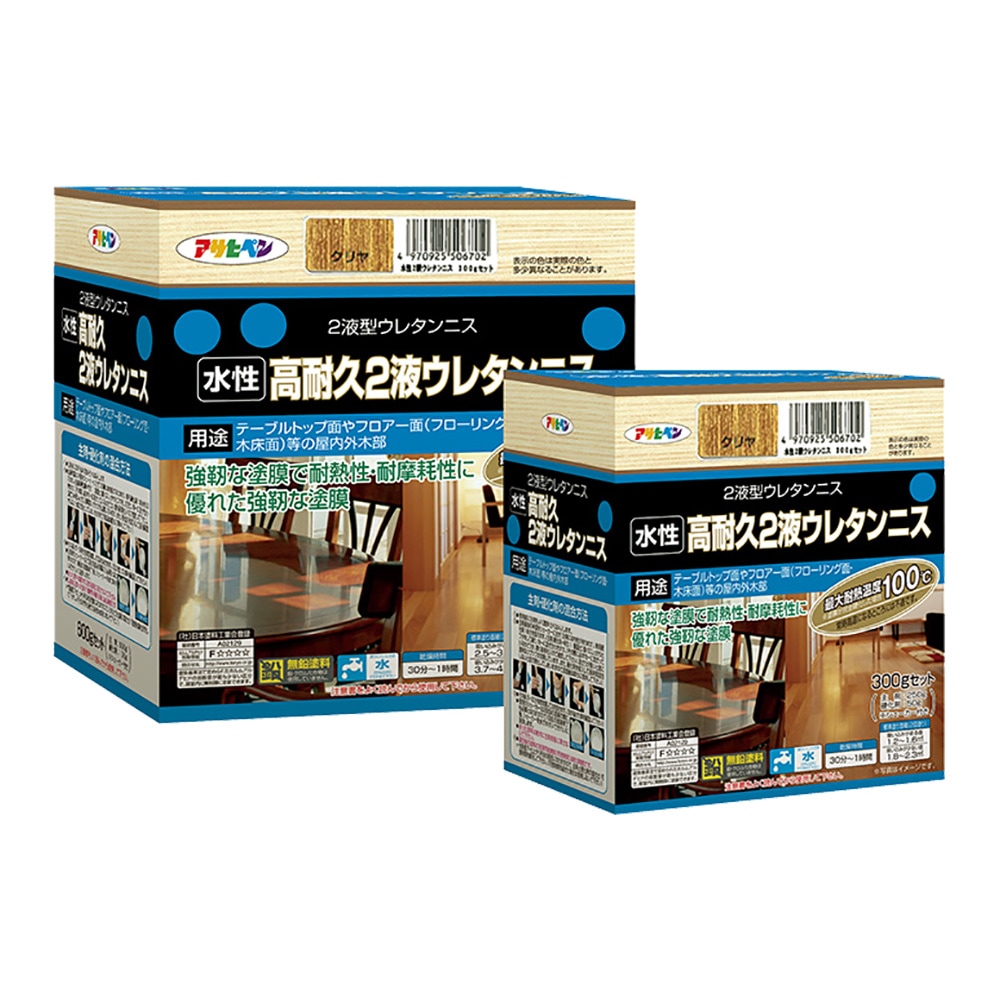 水性高耐久2液ウレタンニス 300gセット (主剤250g、硬化剤50g) 600g