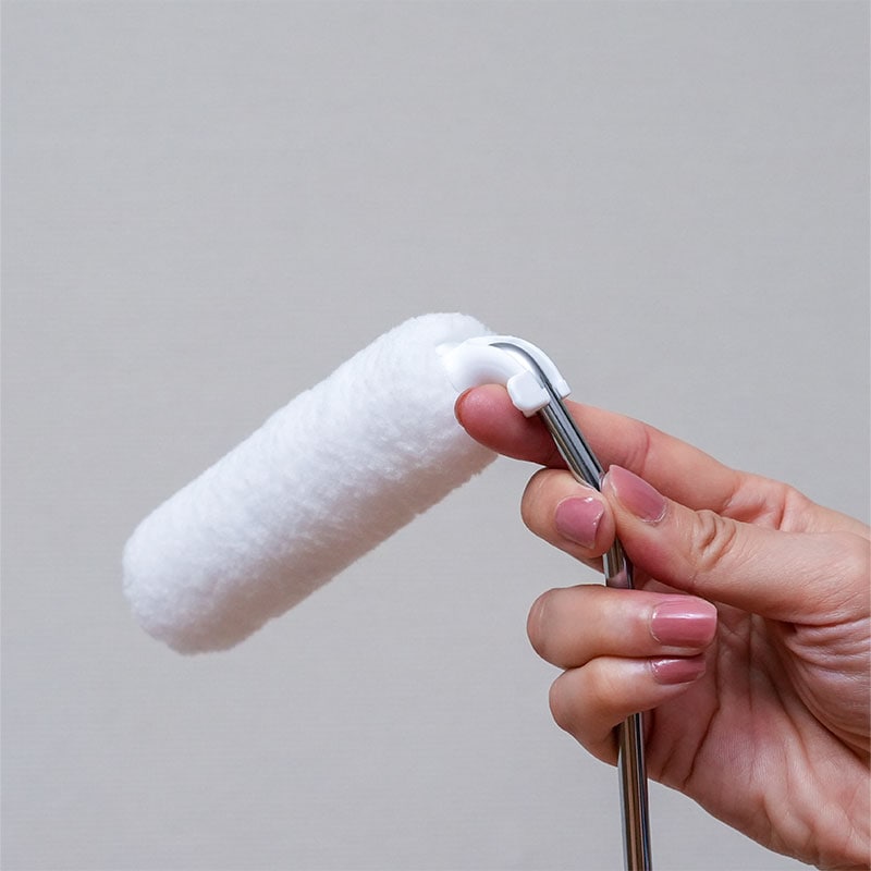 ワンロックローラー 2本入り ONE LOCK ROLLER カチッと取り付けポンッと取り外しワンタッチ!手や周りが汚れにくい