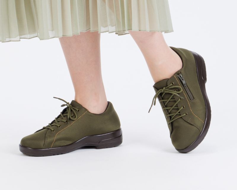 シルバノサセッティ　オリーブグリーン レザードレスシューズ 新品・未使用品 トップドライ TDY3990 オリーブ | すべての商品 | アサヒシューズ公式