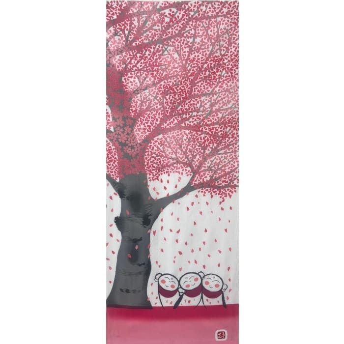 手ぬぐい 「桜地蔵」