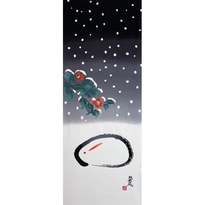 手ぬぐい 「雪うさぎ」