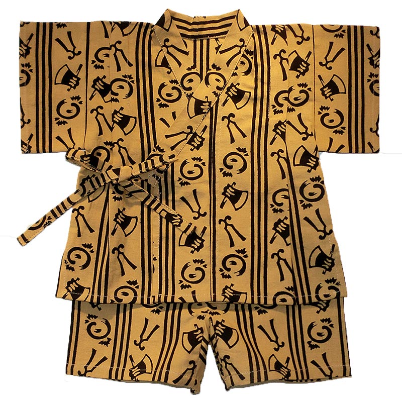 手ぬぐい赤ちゃん甚平「良き事聞く」