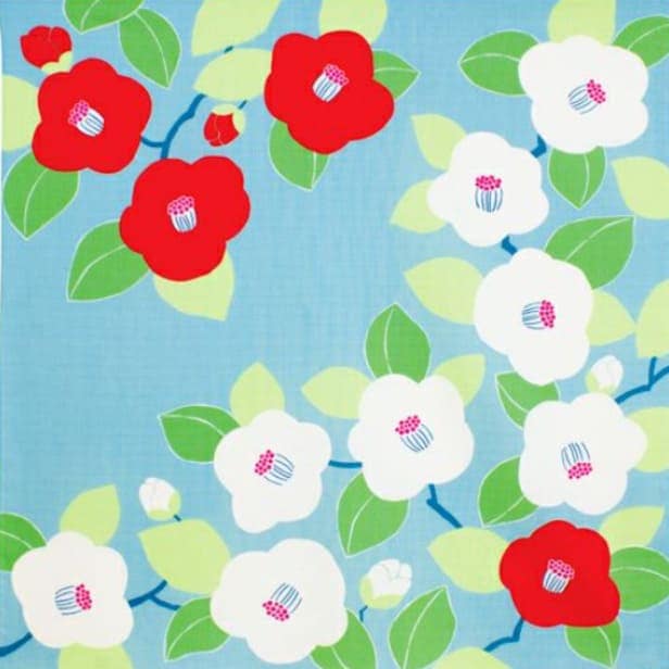 風呂敷 「ひめむすび つばき (ターコイズ)」