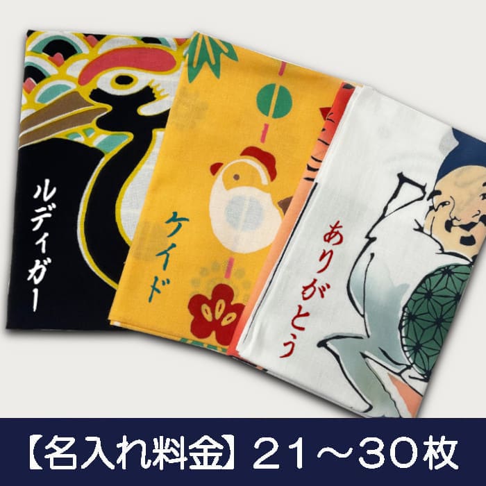 【オプション】名入れ基本料金（21～30枚まで）