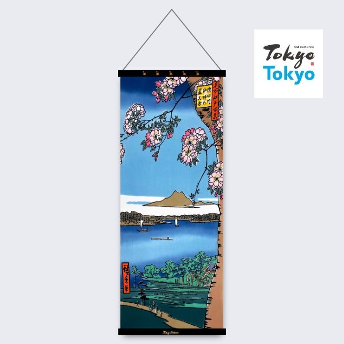 【Tokyo Tokyo選定】アートフレームと絵てぬぐい「隅田川水神の森」