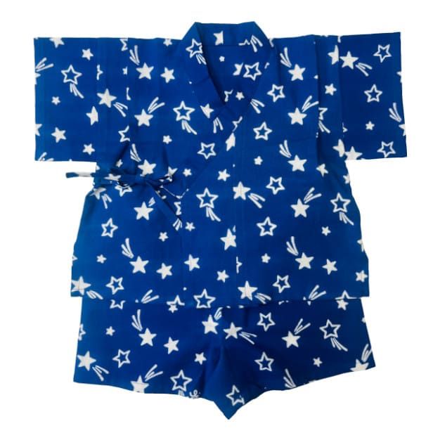 手ぬぐい赤ちゃん甚平「星」