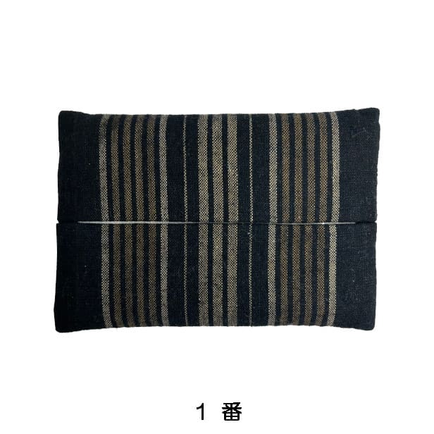 【古布】 ティッシュケース「縞（アソート）」