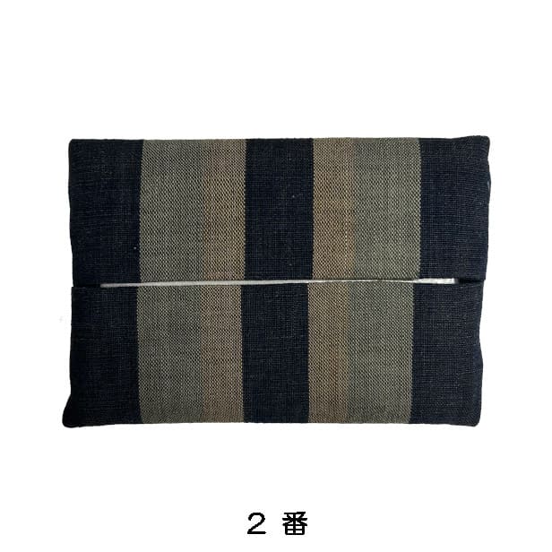 【古布】 ティッシュケース「縞（アソート）」