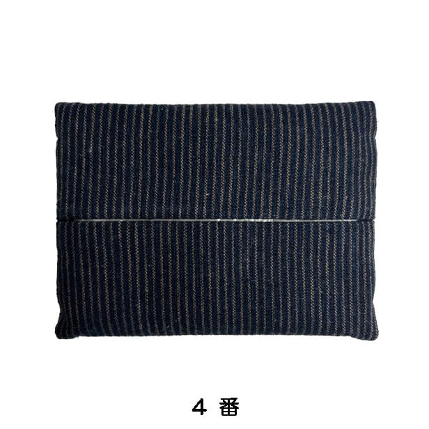 【古布】 ティッシュケース「縞（アソート）」