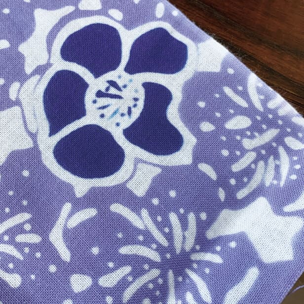 手ぬぐい 「花（紫）」