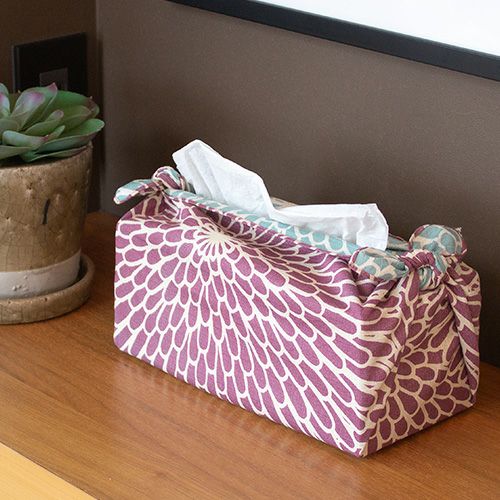 シャンタンチーフ 「菊（ウスムラサキ）」