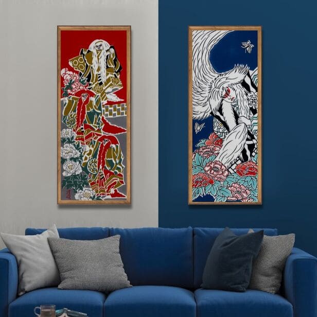 手ぬぐい 「鏡獅子」