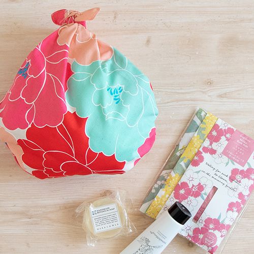 小風呂敷 「ひめむすび 牡丹（レッド）」