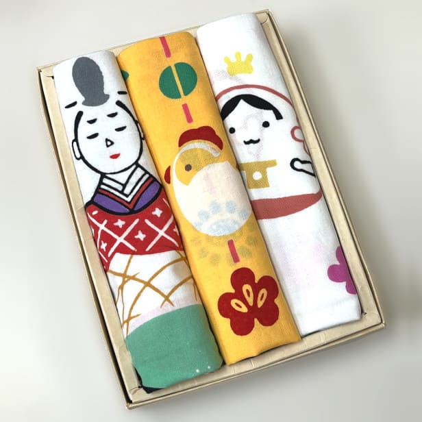 手ぬぐい 「おひなさま」