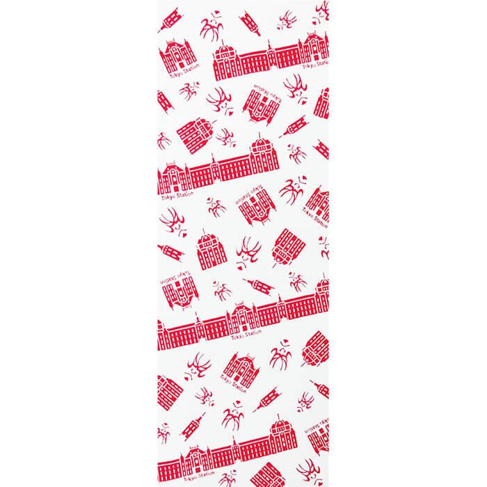 手ぬぐい「東京駅・隈取ちらし」｜麻布十番麻の葉オンラインショップ