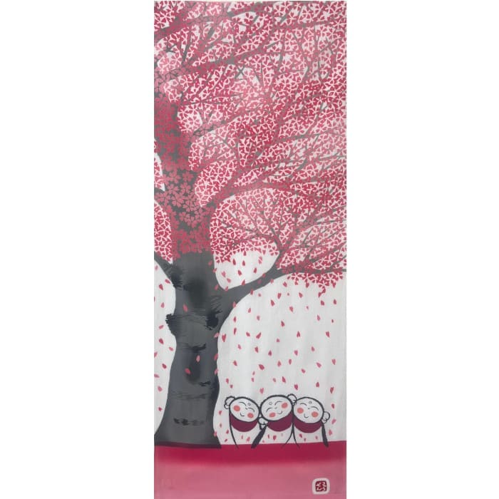 手ぬぐい 「桜地蔵」