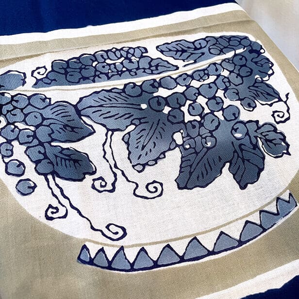 手ぬぐい「長春・葡萄鉢」