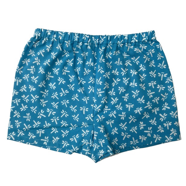 手ぬぐい赤ちゃん甚平「トンボ（青）」