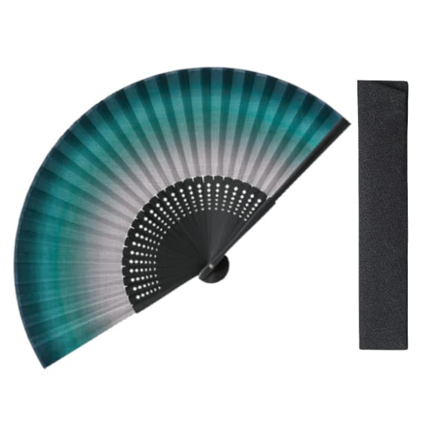 扇子袋セット「段ぼかし(紺)」