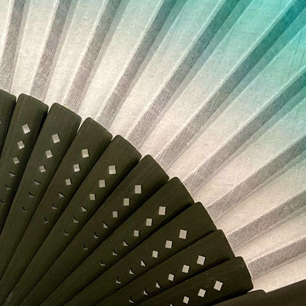 扇子袋セット「段ぼかし(紺)」