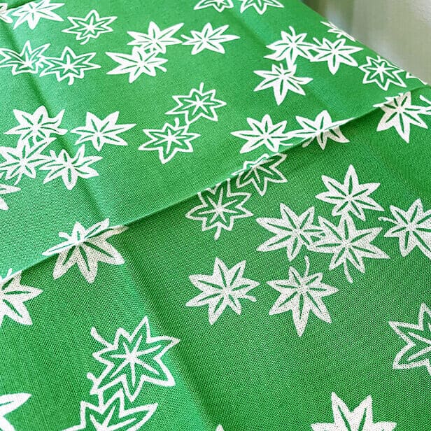 手ぬぐい「紅葉（グリーン）」