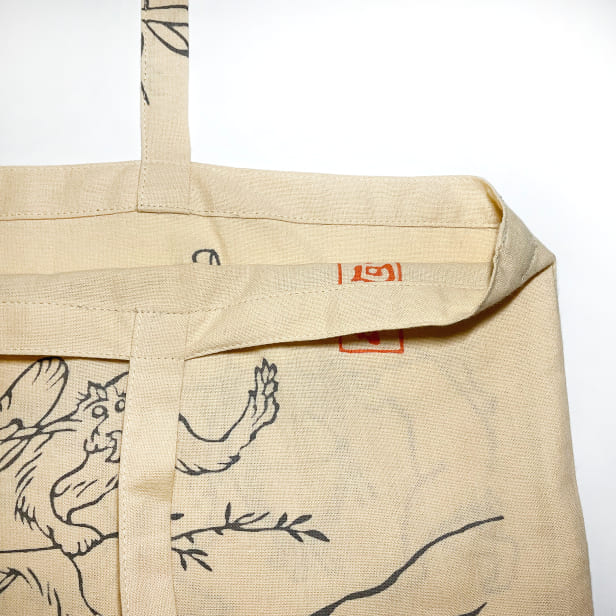 手ぬぐいトートバッグ「鳥獣戯画」