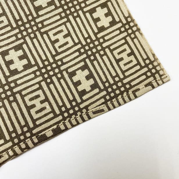 手ぬぐいハンカチ 「菊五郎格子」