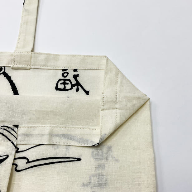 手ぬぐいエコバッグ「猫の風神雷神」