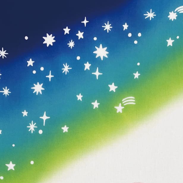 手ぬぐい 「星空うさぎ」