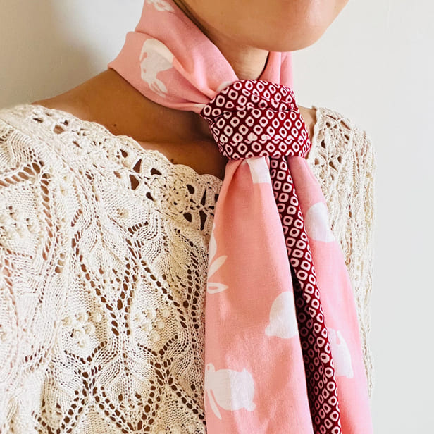 手ぬぐい「疋田（赤・紅赤）」