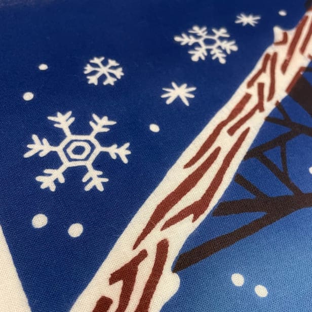 手ぬぐい 「雪のエゾリス」