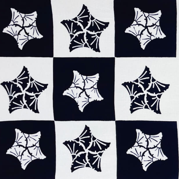 手ぬぐい 「片岡愛之助　追っかけ五枚銀杏」