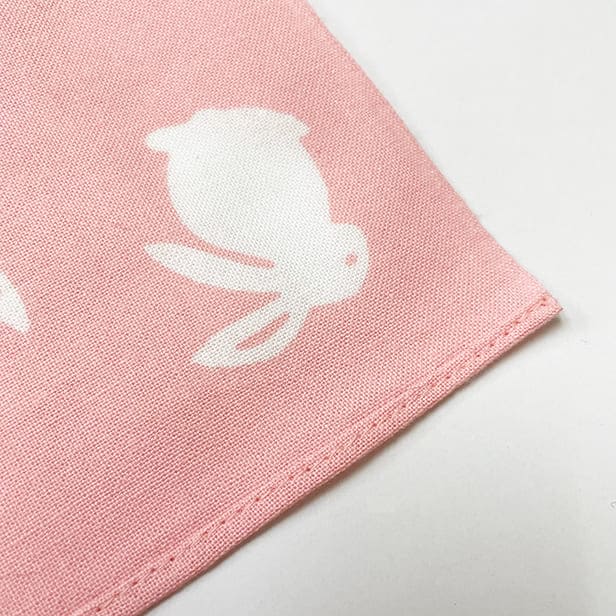 手ぬぐいハンカチ 「うさぎ(A)(B)」