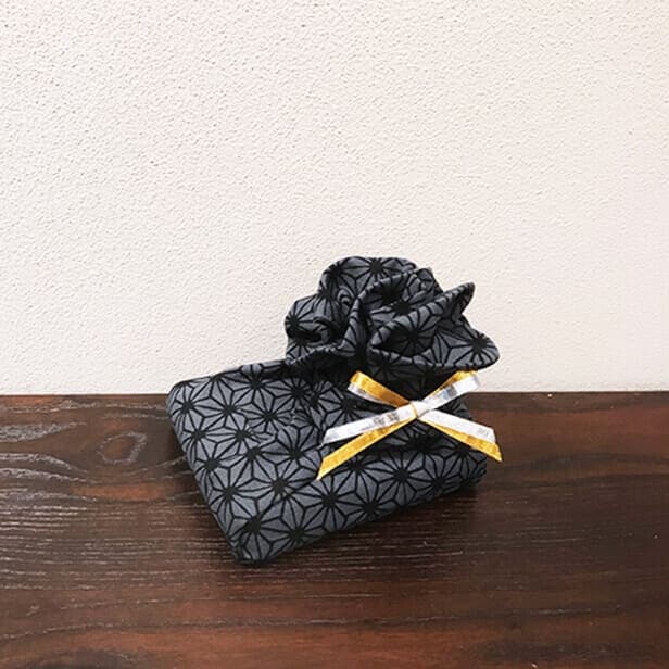 手ぬぐい 「麻の葉（灰青）」