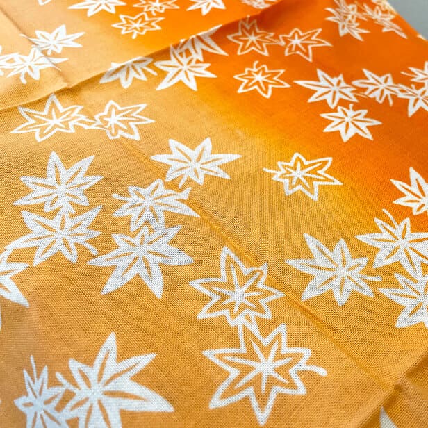 手ぬぐい 「紅葉（オレンジ）」