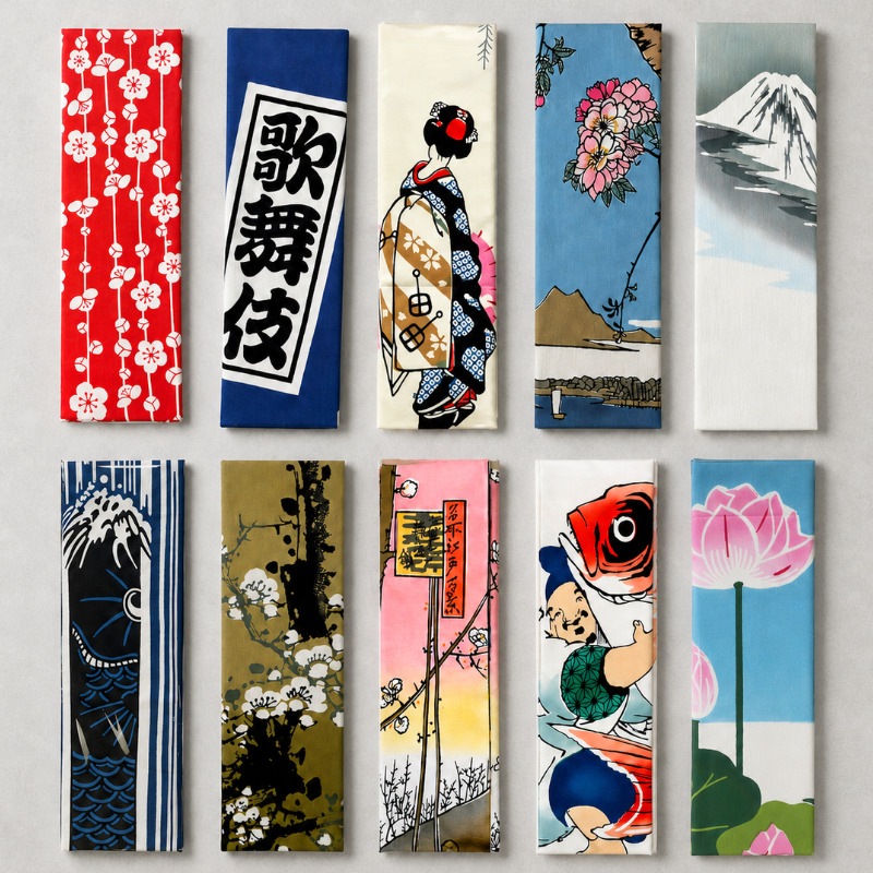 【Tokyo Tokyo選定】アートフレームと絵てぬぐい「隅田川水神の森」
